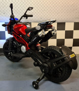 Børnemotorcykel Grom Superbike 12 volt metallic blå