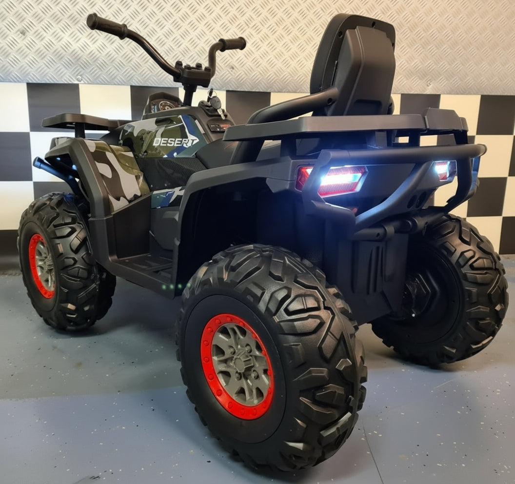 Electric quad Desert 12 volt camo green