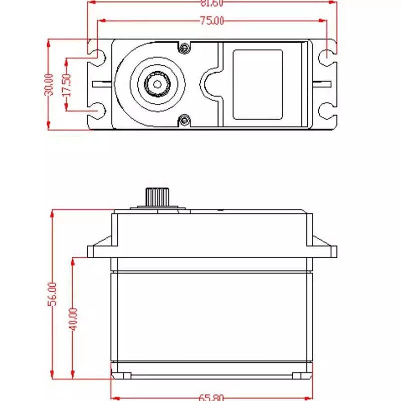 EMO XX/XXL/XX2/XXL2 : servo 7.4V 70KG