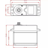 EMO XX/XXL/XX2/XXL2 : servo 7.4V 70KG