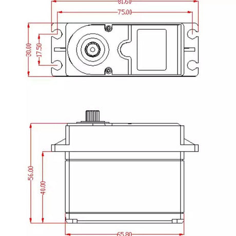 EMO XX/XXL/XX2/XXL2 : servo 7.4V 70KG