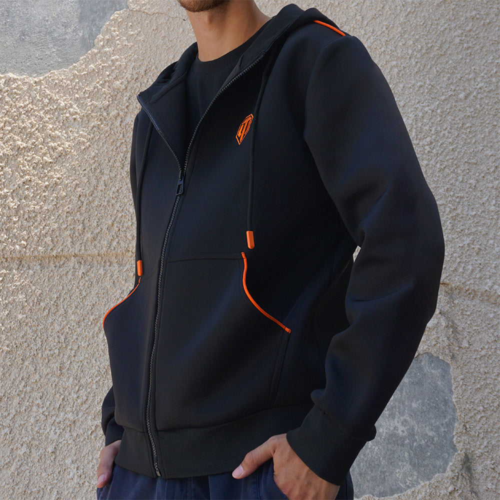 World of Tanks Zip hoodie base black, XL