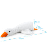 Plush toy WP MERCHANDISE Goose Hrysha, white, 79 cm