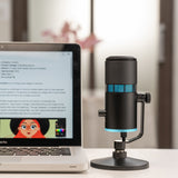 THRONMAX V8 Condenser RGB USB 96KHZ  CAPSULE Microphone, Black