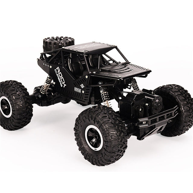 Fjernstyret Rock Crawler bil med 2 sæt dæk 2-i-1
