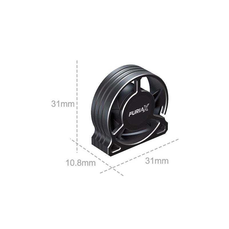 FuriaX Aluminum Vertical Fan Kit Black