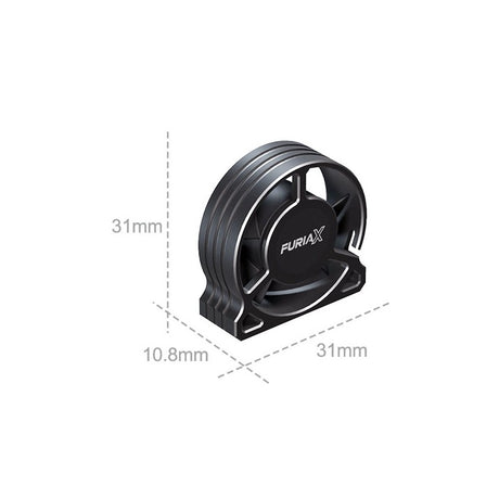 FuriaX Aluminum Vertical Fan Kit Black
