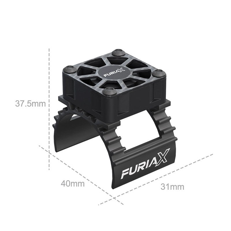 FuriaX CoolSink 1/10 Motor Fan Kit Black