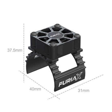 FuriaX CoolSink 1/10 Motor Fan Kit Black