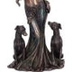 Bronze Mythological Hecate Moon Goddess Figurine 34cm