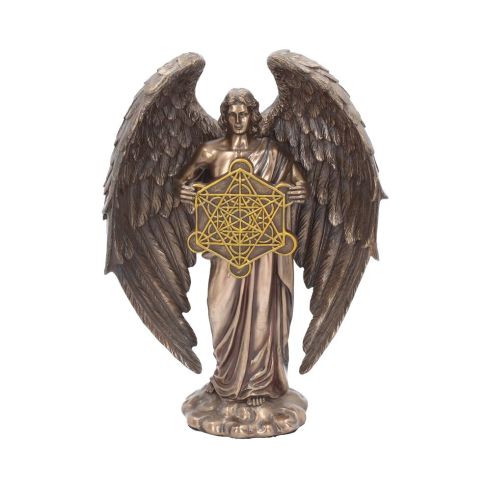 Bronzed Flower Of Life Metatron Archangel Figure  26cm