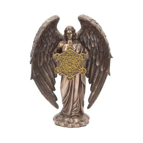 Bronzed Flower Of Life Metatron Archangel Figure  26cm