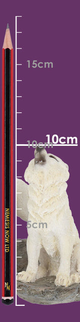 Before the Chase White Wolf Figure Set of 2 9.8cm