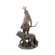 Herne and Animals Folklore Bronzed Figurine