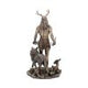Herne and Animals Folklore Bronzed Figurine