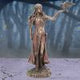 Morrigan and Crow Figurine Bronze Ornament