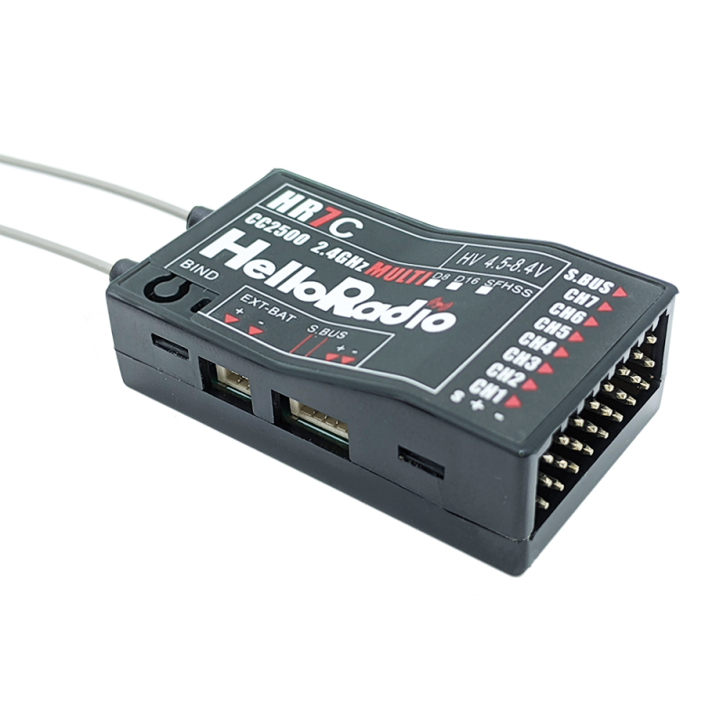 HR7C 4in1 2,4GHz 7Ch. Receiver - Black