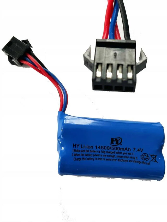 Li-ion batteri 14500/500mAh - 7,4v