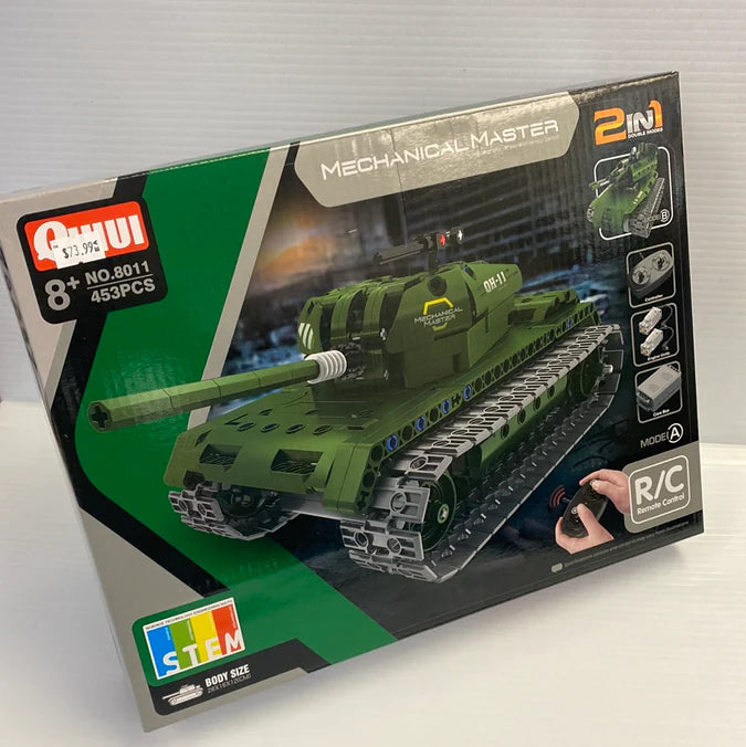 Tech Brick R/C Tank 2-in-1 – Byg, leg og kør!
