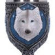 White Winter Ghost Wolf Wine Glass Goblet