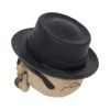 Small Badass Hat and Sunglasses Skull Figurine