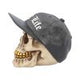 Thug Life Skull with Gold Teeth and Baseball Cap Figurine 15.8cm