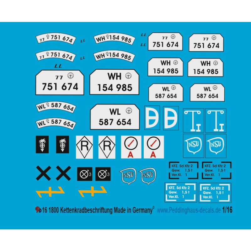 Kettenkradbeschriftung