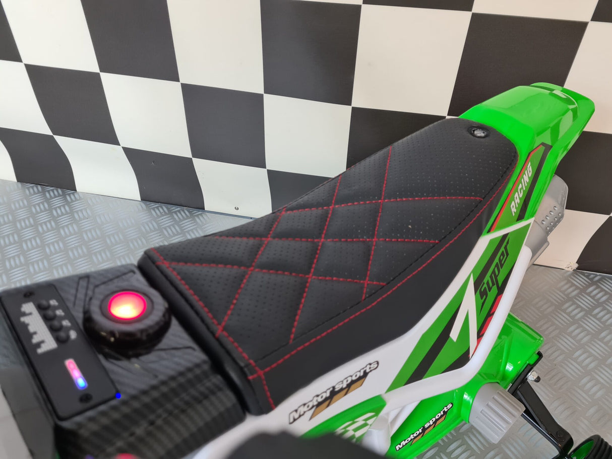 Children's dirt bike 12 volt green