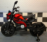 Børnemotorcykel Grom Superbike 12 volt metallic blå
