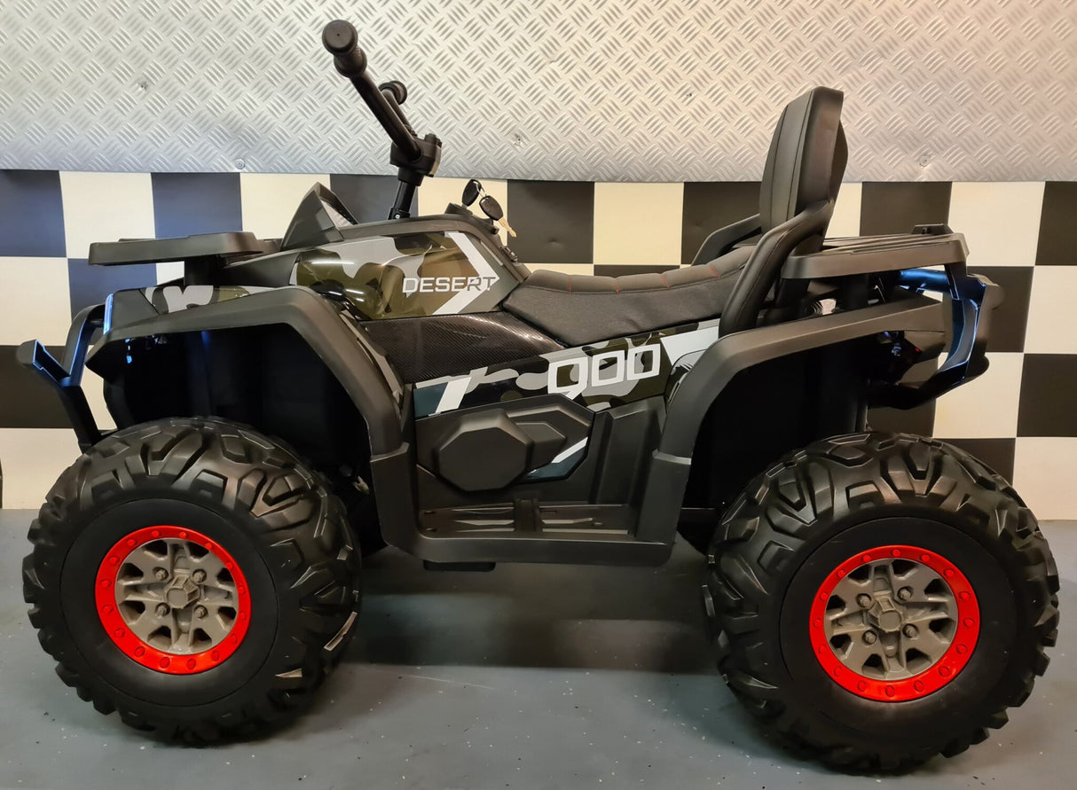 Electric quad Desert 12 volt camo green
