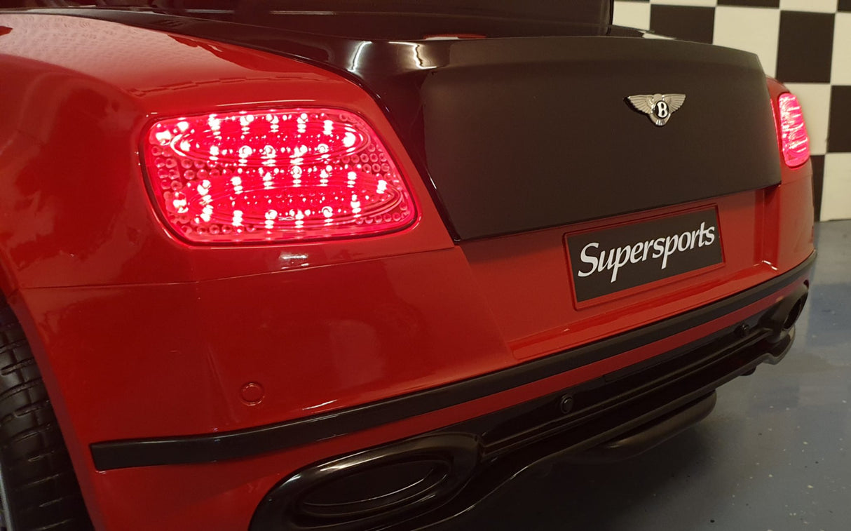 Battery children's car Bentley Continental 1.5 person black-red