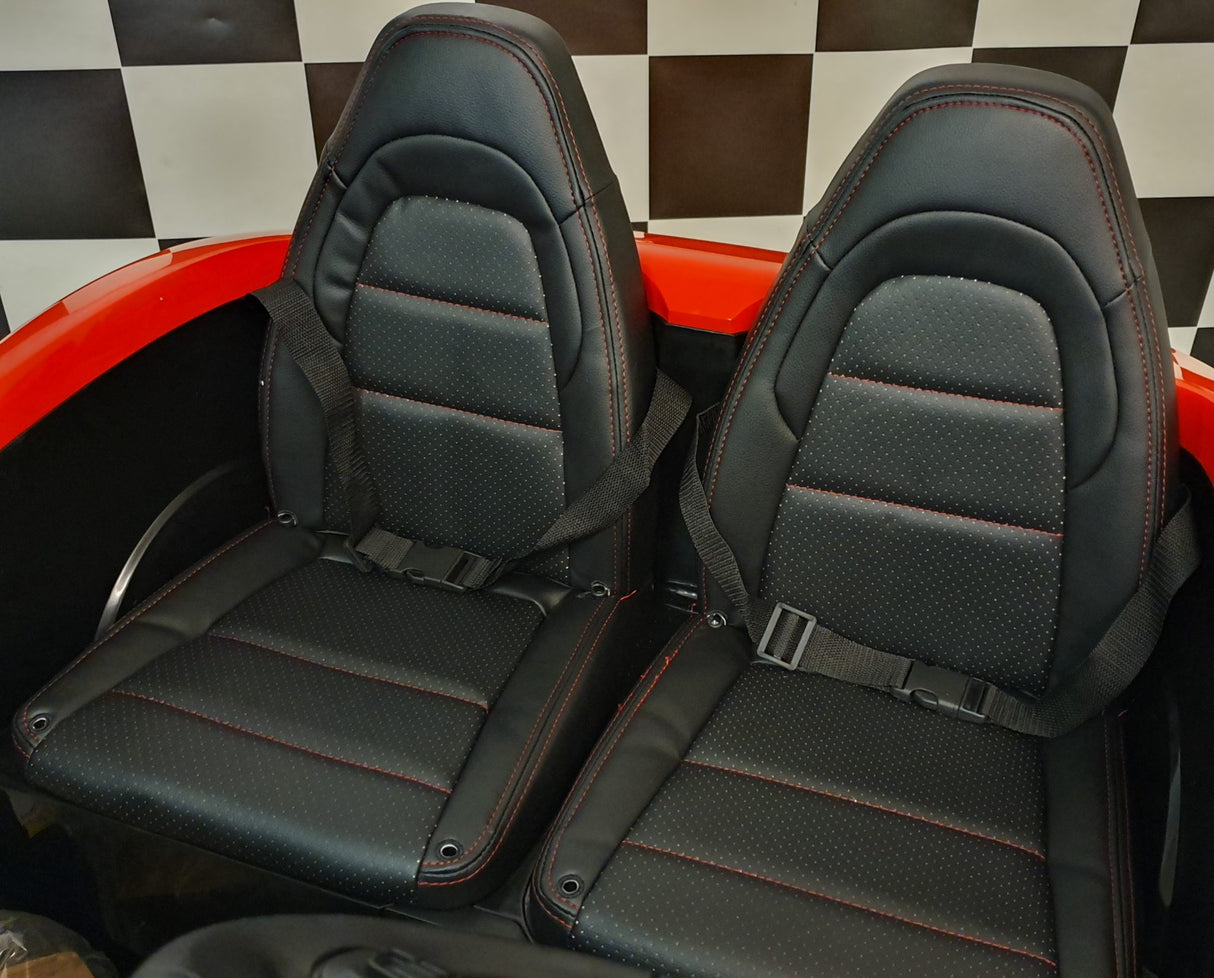 Children's car 24 volts for 2 children from 6 years red