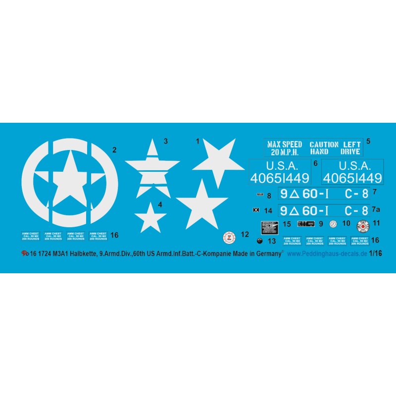 M3 A1 Halbkette der 9.Armd.Div. 60 th US Inf Div C-Kompanie