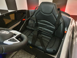 Børnebil batteri Mercedes GLC 63 12V metallic sølv 1 person