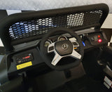 2-personers Mercedes elektrisk børnebil Unimog 4 hjulstræk mat sort