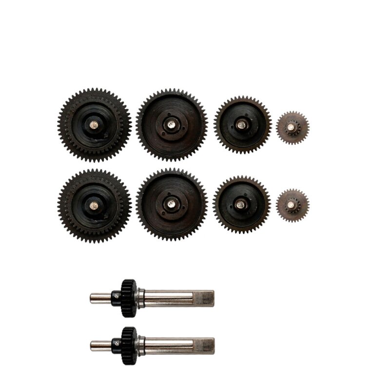 Metal Steel Gear Set left / right for 1:16 gears with long wave axle