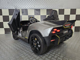 Electric children's car Lamborghini Auténtica 12 volt metallic gray