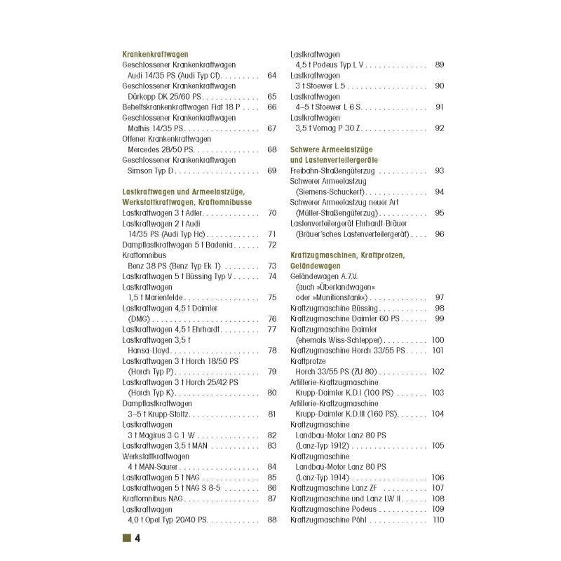 Militärfahrzeuge des deutschen Heeres 1905-1918