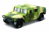 Miniaturemodeller fra krigens verden – Humvee, kampvogn, PMV, ambulance, jeep m.fl.