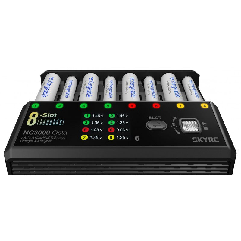 NC3000 Octa AA/AAA NiMH/NiCD Battery Charger & Analyzer