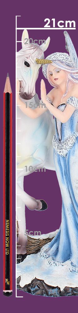 Comfort  21.5cm Ice Fairy and White Unicorn Figurine