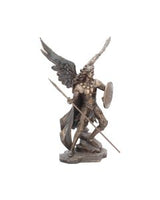 Bronzed Archangel Michael Religious Figurine 33cm