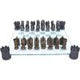 Raised Fantasy Kingdom Of The Dragon Chess Set With Corner Towers 43cm