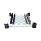 Raised Fantasy Vampire & Werewolf Chess Set With Corner Towers 43cm