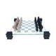 Raised Fantasy Dragon Chess Set With Corner Towers 43cm