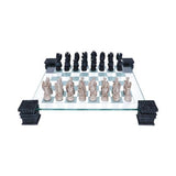 Raised Fantasy Dragon Chess Set With Corner Towers 43cm