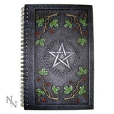 Wiccan Book of Shadows Journal With A Pentagram Resin Cover (24cm)