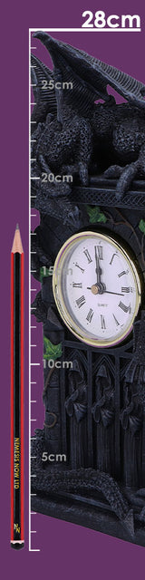 Duelling Dragons Clock Dragon Ivy Mantel Clock