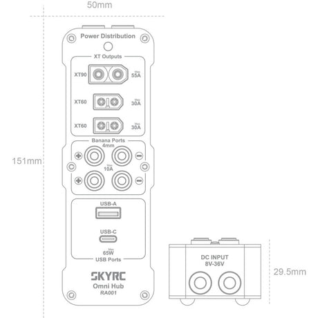 Omni XT90 Power Distribution Hub