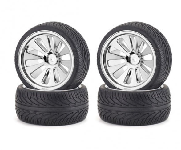 On-road tyre set chrome (4) CV-10B